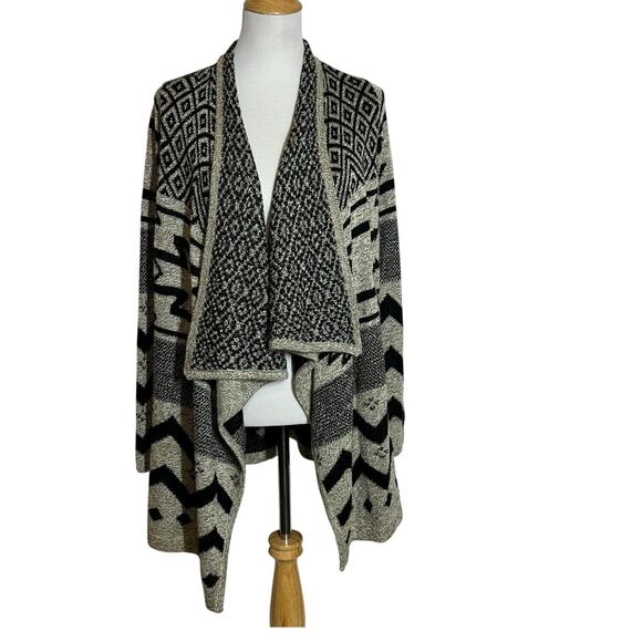 New With Tags Society 8 Open Front Aztec Cardigan Sz S - Picture 1 of 9